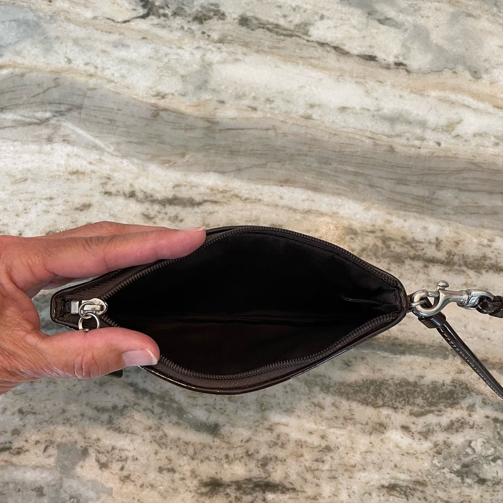 Coach Patent Leather Wristlet - Picture 6 of 9